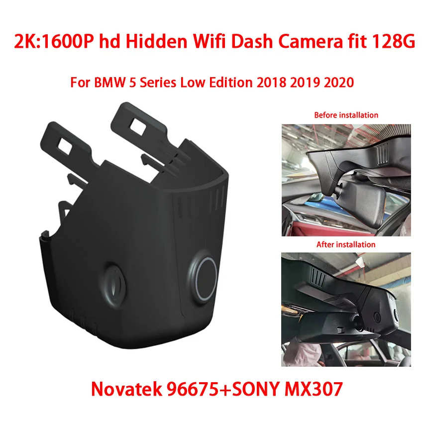 HD 4K 2160P Plug and play Car DVR Wifi Video Recorder Dash Cam Camera For BMW G30 5 Series Low Edition 2017 2018 2019 2020 2021 vehicle blackbox dvr full hd 1080p DVR/Dash Cameras