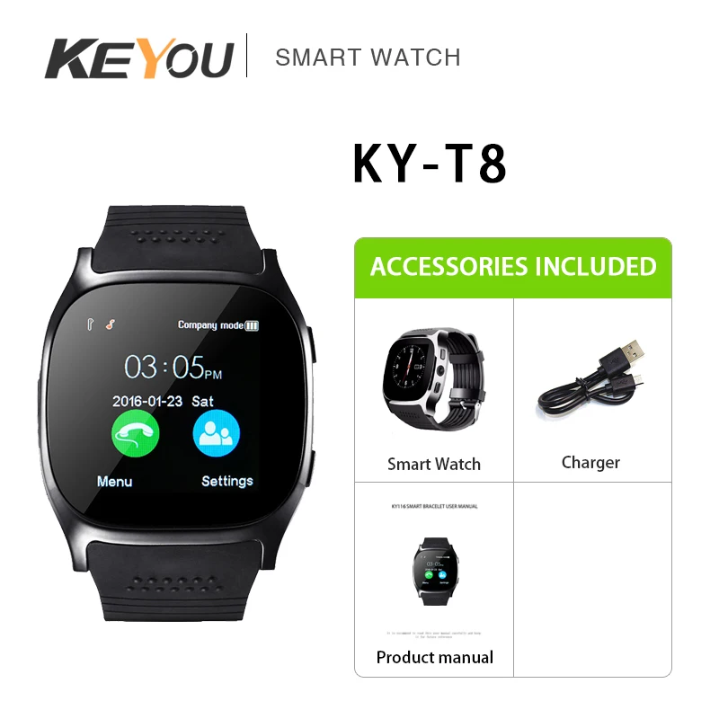 Мужские и женские Смарт часы с поддержкой SIM карты TF камеры Bluetooth для телефона