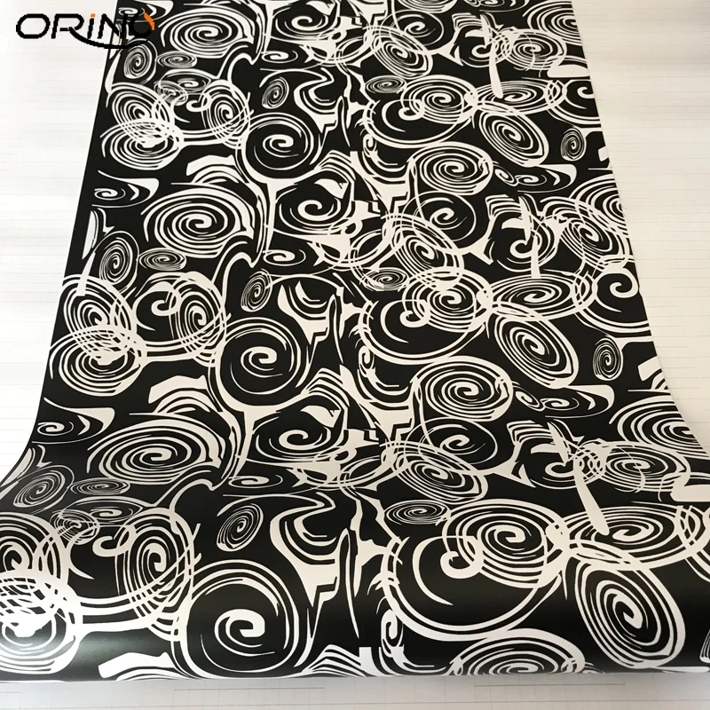 Black White Camouflage Vinyl Film Sticker-3