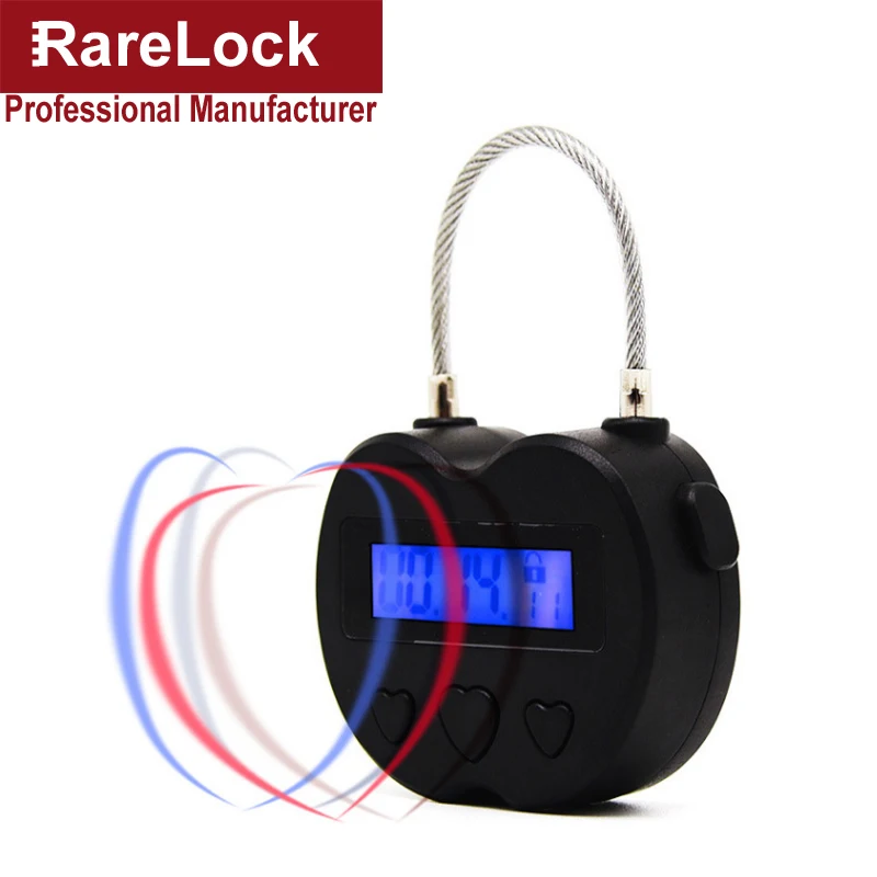 Rarelock многоцелевой замок висячий замок для выхода курить стоп мобильный телефон лодыжки наручники рот кляп электронный таймер Связывание g1