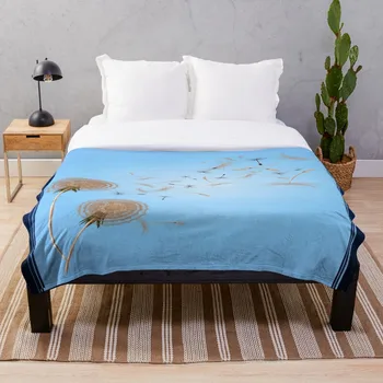 

Soft Blanket for Bed Sherpa Flannel Fleece Blanket Home Travel Sofa Soft Throw Blanket Dandilion