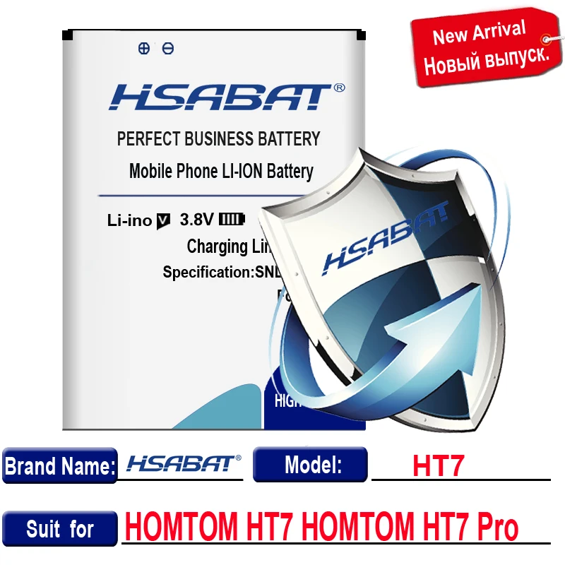 HSABAT 7450 мА/ч, Батарея для HOMTOM HT37 HT20 HT17 HT16 HT7 HT3 Pro для HOMTOM HT6 S16 HT50 HT27 HT30 зоджи Z6/зоджи Z7/зоджи Z8 - Цвет: for Homtom HT7