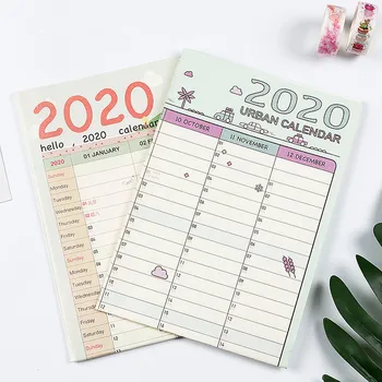 

1Pc 2020 Calendar Wall Calendar 365 Days Countdown Diary Calendar New Arrive Study New Year Plan Schedule Hot Sell