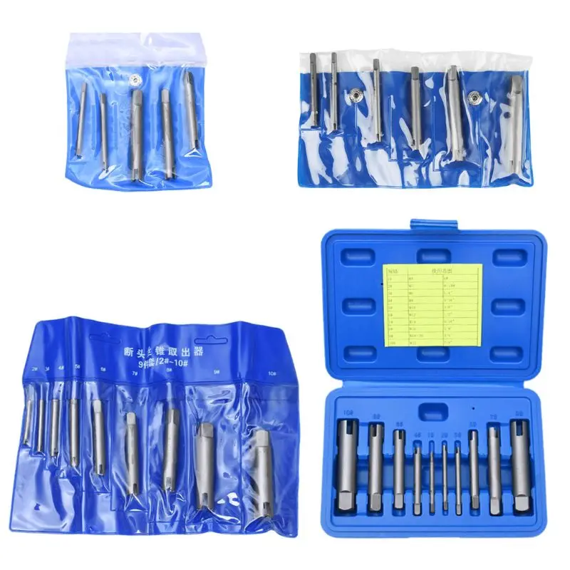 

5/6/9/10pcs Broken Tap Extractor Removal Tool Kits Removes 3 to 20mm 3/4 Claws