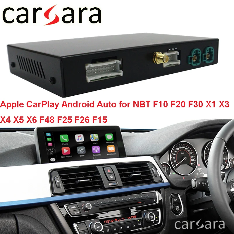 Беспроводной CarPlay Decorder WIFI Bluetooth Android Auto HMDI Box для B M W F10 F20 F30 X1 X3 X4 X5 X6 F48 F25 F26 F15 NBT