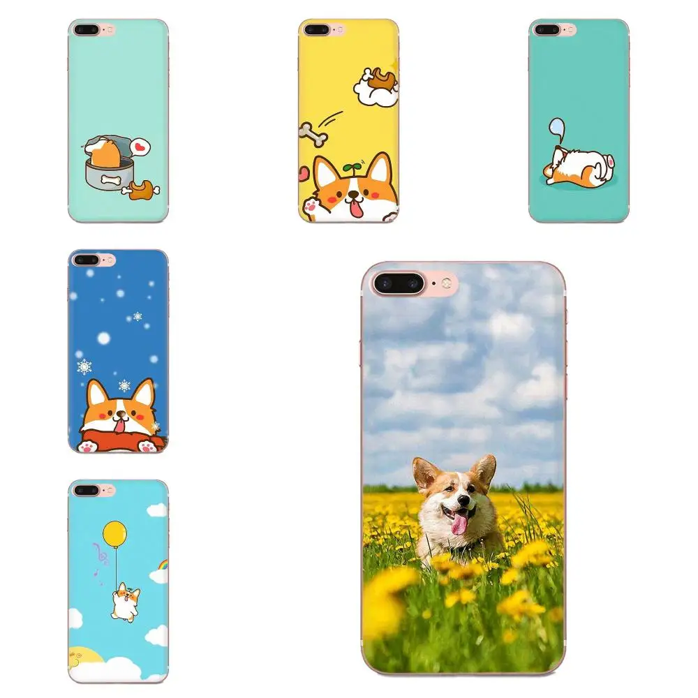 Милые мягкие чехлы Corgi Dog Для Galaxy Grand A3 A5 A7 A8 A9 A9S On5 On7 Plus Pro Star 2015 2016 2017 2018 | Мобильные