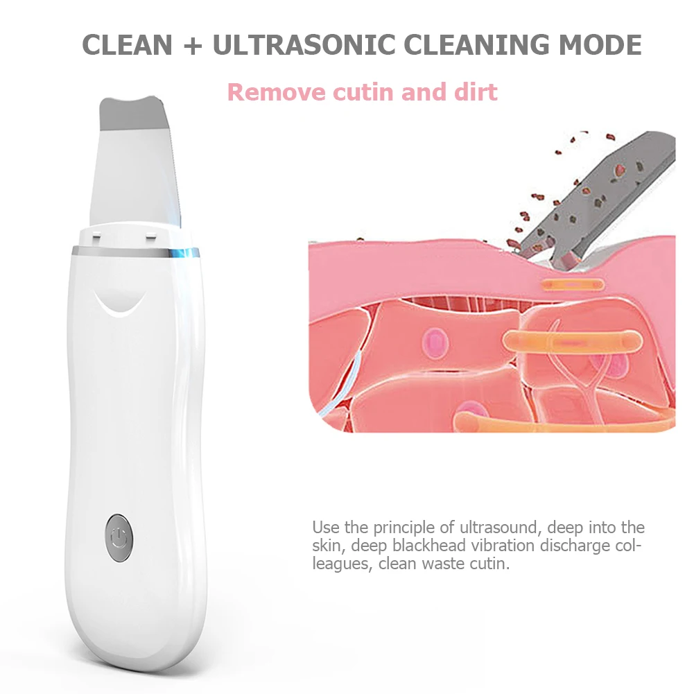Ultrasonic Deep Face Cleaning Facial Massager Skin Scrubber Cleaner Acne Blackhead Removal Pore Cleaner Lift Machine