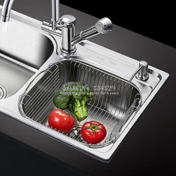 

21%Stainless Steel Sink Sink Rack Kitchen Dish Rack Drain Rack Hanging Dish Storage Rack Sink Drain Basket