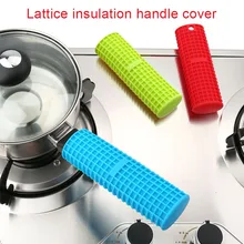 Горячая Кухня горшок ручка Изолированная крышка силиконовый анти-горячий Высокая температура Нескользящая ручка коврик LSF
