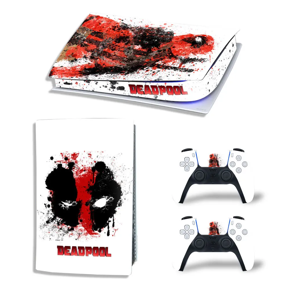 Marvel Star Wars PS5 Digital Edition Skin Sticker Decal Cover for PlayStation 5 Console and 2 Controllers PS5 Skin Sticker Vinyl 