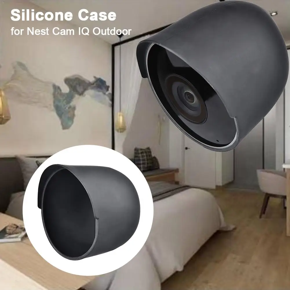 Colorful Silicone Camera Cover Weather Resistant Silicone Protective Case For Nest Cam IQ Outdoor Camera