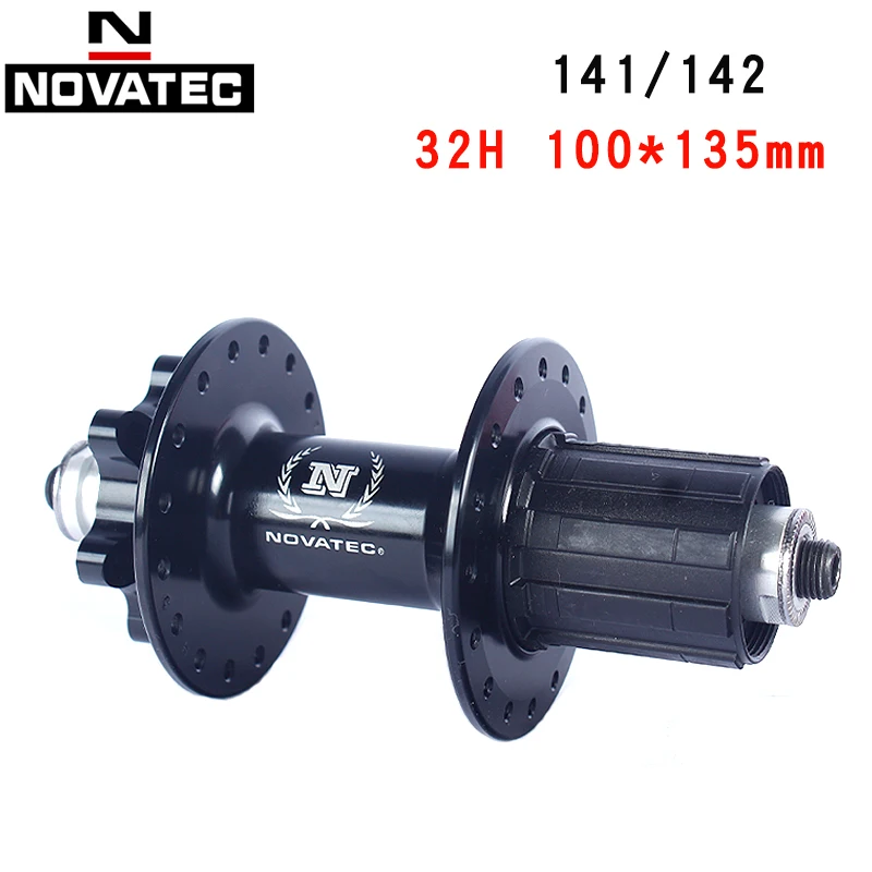 Novatec-Mountain Bike Hubs, MTB Disc Hub, Sealed Bicycle Hub, Accessories, 2Bearing, Disc Brake, 100x135mm, 32 Holes