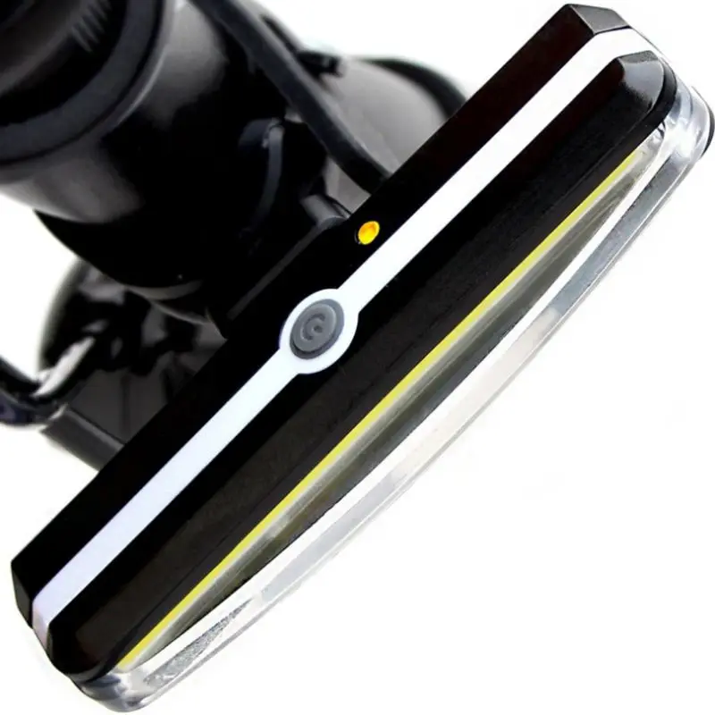 Ультра яркий велосипедный фонарь USB Перезаряжаемый велосипедный задний фонарь высокой интенсивности задний светодиодный ночной открытый велосипедный фонарик безопасности - Цвет: Белый
