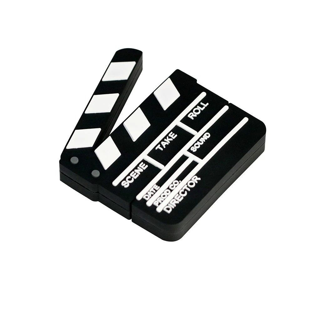 Флеш-накопитель USB с мультипликационным фильмом Clapperboard, 8 ГБ, 16 ГБ, 32 ГБ, USB2.0, флешка с милой пленкой, карта памяти, 64 ГБ, флеш-память USB