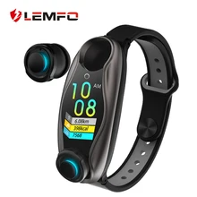 Новинка, спортивный фитнес-браслет для мужчин и женщин, Bluetooth наушники, монитор артериального давления, LEMFO, умный Браслет для здоровья, PK mi band 4