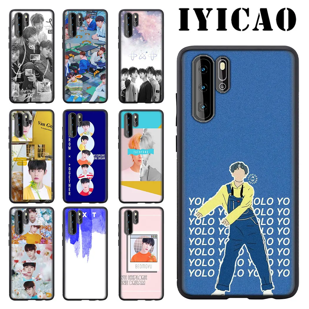 

IYICAO Korean combination TXT Soft Phone for Huawei P8 P9 P10 P20 P30 Lite Pro P Smart Z P Smart Plus 2019 Cover