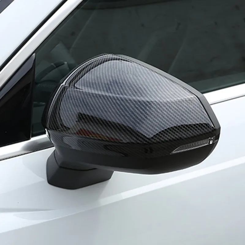 Автомобильный Стайлинг Зеркало заднего вида Защитная крышка отделка наклейки 2 шт. для Audi Q3 углеродное волокно Цвет Авто внешние аксессуары