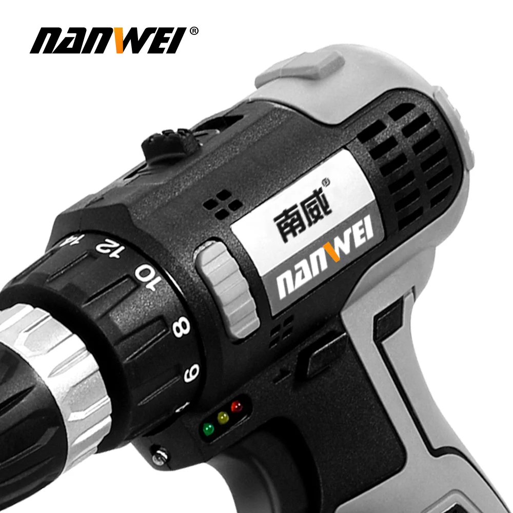 Безщеточная дрель NANWEI21V электрическая отвертка литиевая аккумуляторная