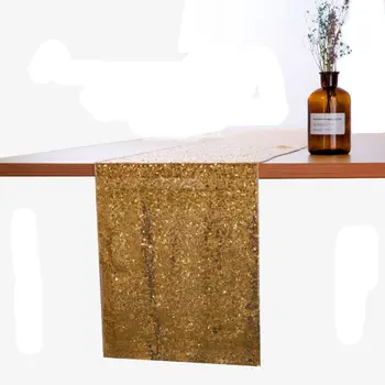 

Glitter Sparkly Sequined Table Runner For Wedding Birthday Party Table Decorations