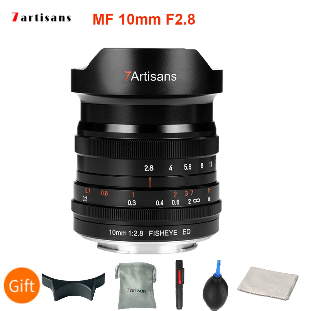 7artisans 10mmF2.8 Полнокадровый ультра широкий объектив рыбий глаз для SonyE/Canon