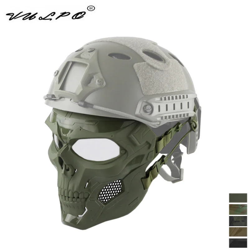 Vulpo New Airsoft Paintball Skull Mask Maschera Per Feste Di Halloween Maschera Tattica Militare Per Caschi Veloci