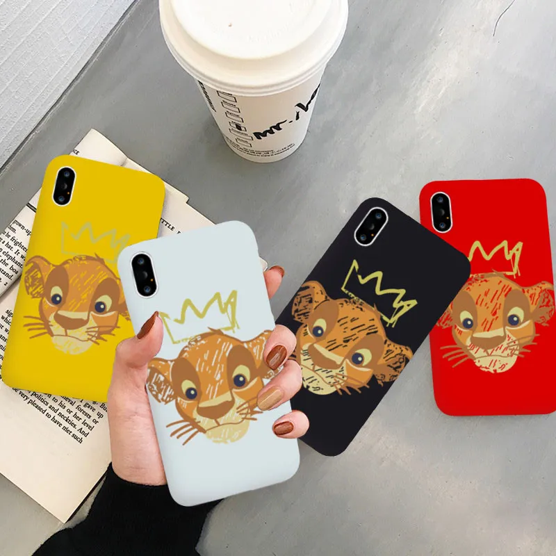 Чехол Lion King для телефона Samsung Galaxy S10 S9 S8 S7 S6 Plus Lite edge мягкий силиконовый