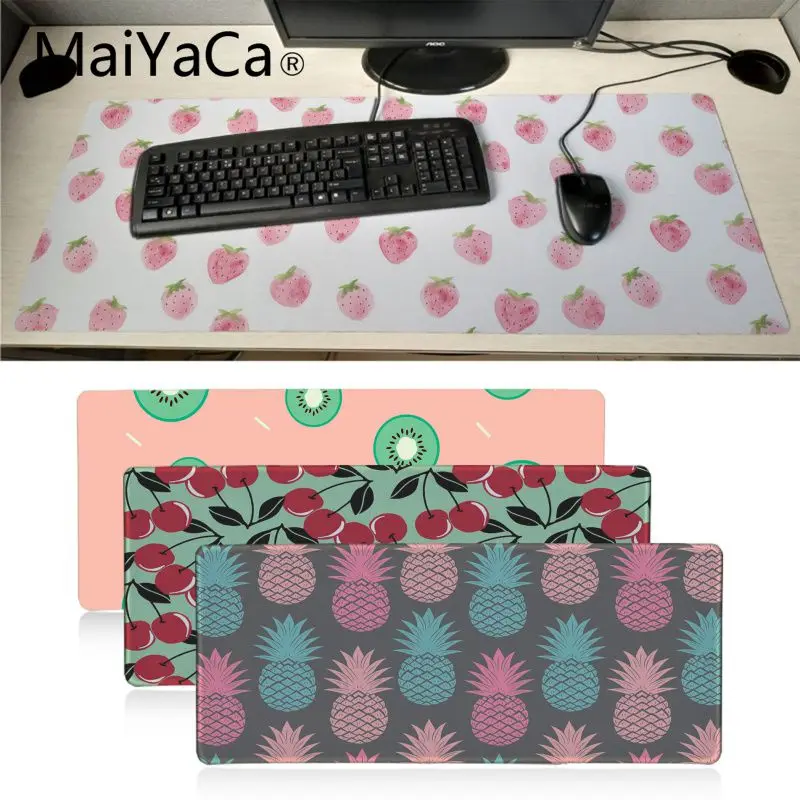 

MaiYaCa summer fruit Office Mice Gamer Soft Mouse Pad XXL Mouse Pad Laptop Desk Mat pc gamer completo for lol/world of warcraft