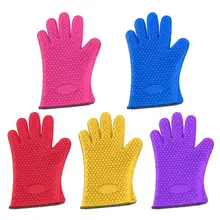 Барбекю поварские рукавицы кухонные термостойкие силиконовые перчатки держатель для посуды для духовки выпечки