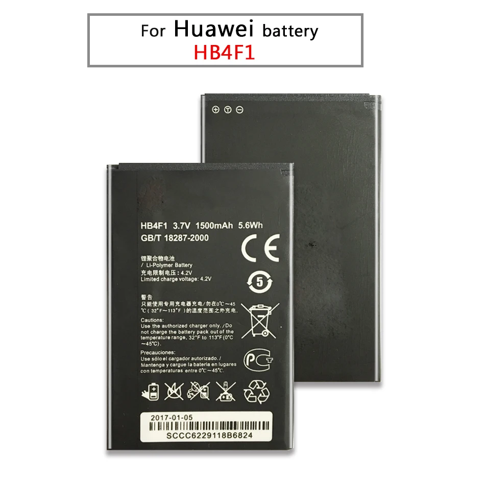 Аккумулятор HB4F1 для Huawei Ascend E5331 EC5321 T8808D G306T C8820 U8230 U9140 U8520 C8600 U8220 U8800 E5 C8800 1500
