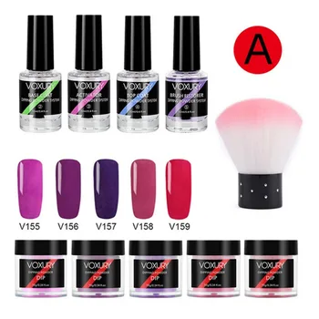 

Nail Art Kit Set Nail Infiltrating Powder Base Coat Top Coat Brush Restorer Nail Brush Activator Kit Wholesale