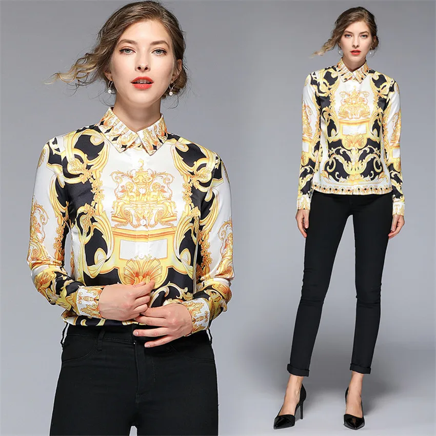 Дизайнерские Blusas Mujer De Moda Новые Модные Винтажные блузки женские топы и блузки женские Блузки Camisas Mujer