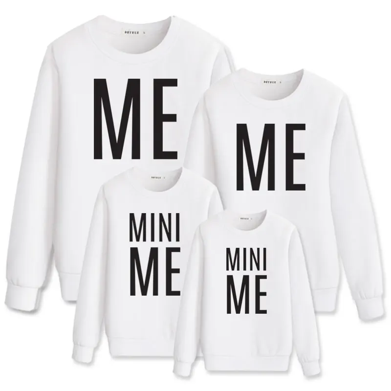 Color 7 Футболка с надписью «MINI ME» Одинаковая одежда для мамы и дочки, папы и сына одежда для всей семьи комплекты для мамы и дочки - Цвет: Color 7