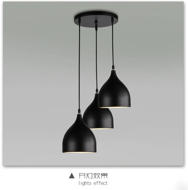 Northern European-Style Restaurant Chandelier Post-modern Simple Bedroom Bedside Bar Counter Clothing Store Coffee Shop Three He