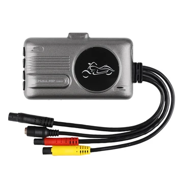 

Front & RearDual Lens View Camera Motorcycle DVR Full HD 1080P Night Vision