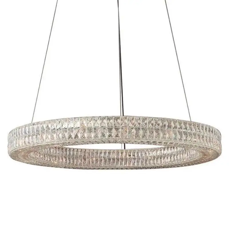 

Modern Dining Room Crystal Suspension Pendant Lights France Luxury Gold Kitchen Lighting Fixture Hotel Hall Hanglamp Luminaria