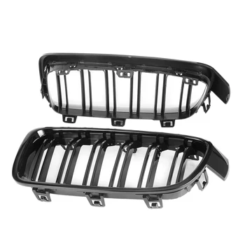 

2Pcs Hot Sale Gloss Black Racing Grills Front Grille/Grilles Kidney For BMW 3-Series F30 F31 F35 2012-2017 Car Grill Accessorios