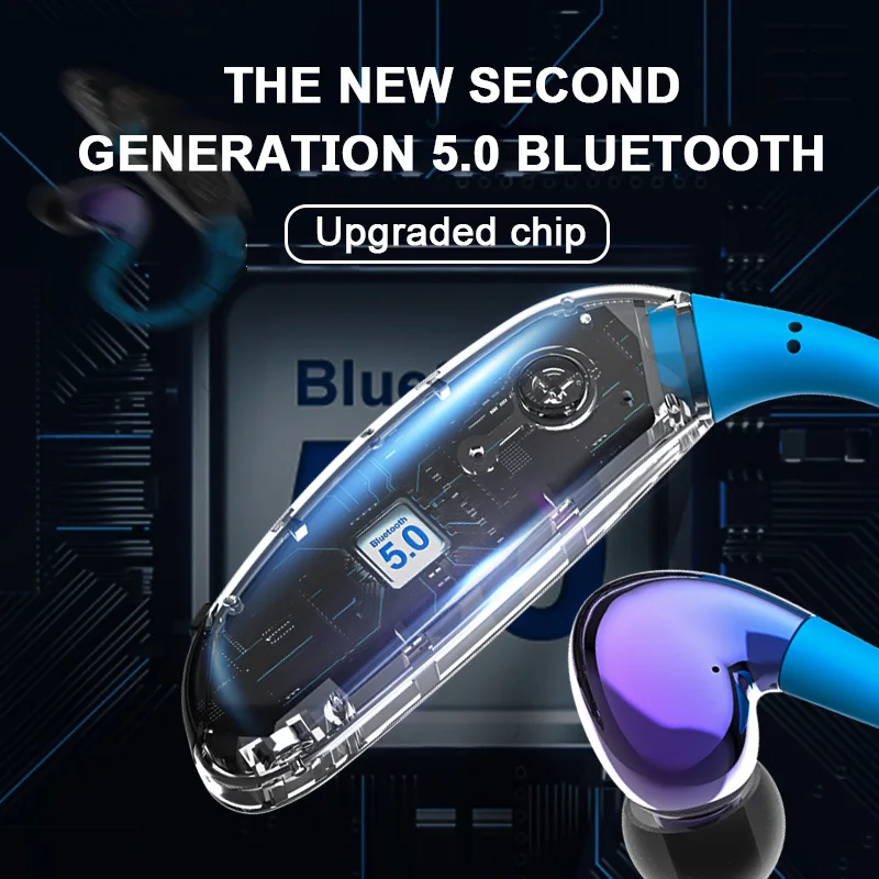 D08 Bluetooth наушники 5,0 в Уши Беспроводные наушники спортивные водонепроницаемые bluetooth с микрофоном гарнитура одиночные наушники