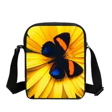 Милые детские сумки-мессенджеры с принтом бабочек, мини сумка через плечо для девочек, милые женские сумки, модная школьная Детская сумка на плечо