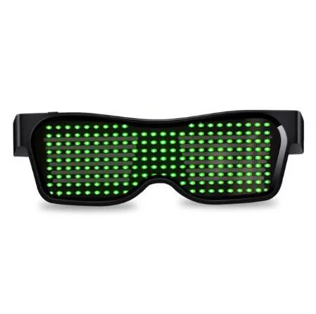 SL004 Green Оригинальное приложение управление Bluetooth индивидуальные языки мигающие светодиодные вечерние очки светящиеся очки рождественское освещение концертов - Цвет линз: SL004 Green