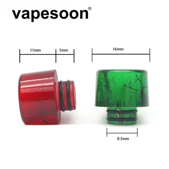 

10pcs vapesoon 510 Drip Tip Resin Wide Bore For Ijust S RTA RDA Tank E Cig Vaporizor Vape Accessories Mouthpiece 5 colors