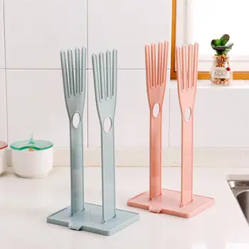 

Kitchen Glove Stand Holder Rubber Glover Dryer Rack Kitchen Sink Accessories Towel Holder Kitchen Cleaning Tool
