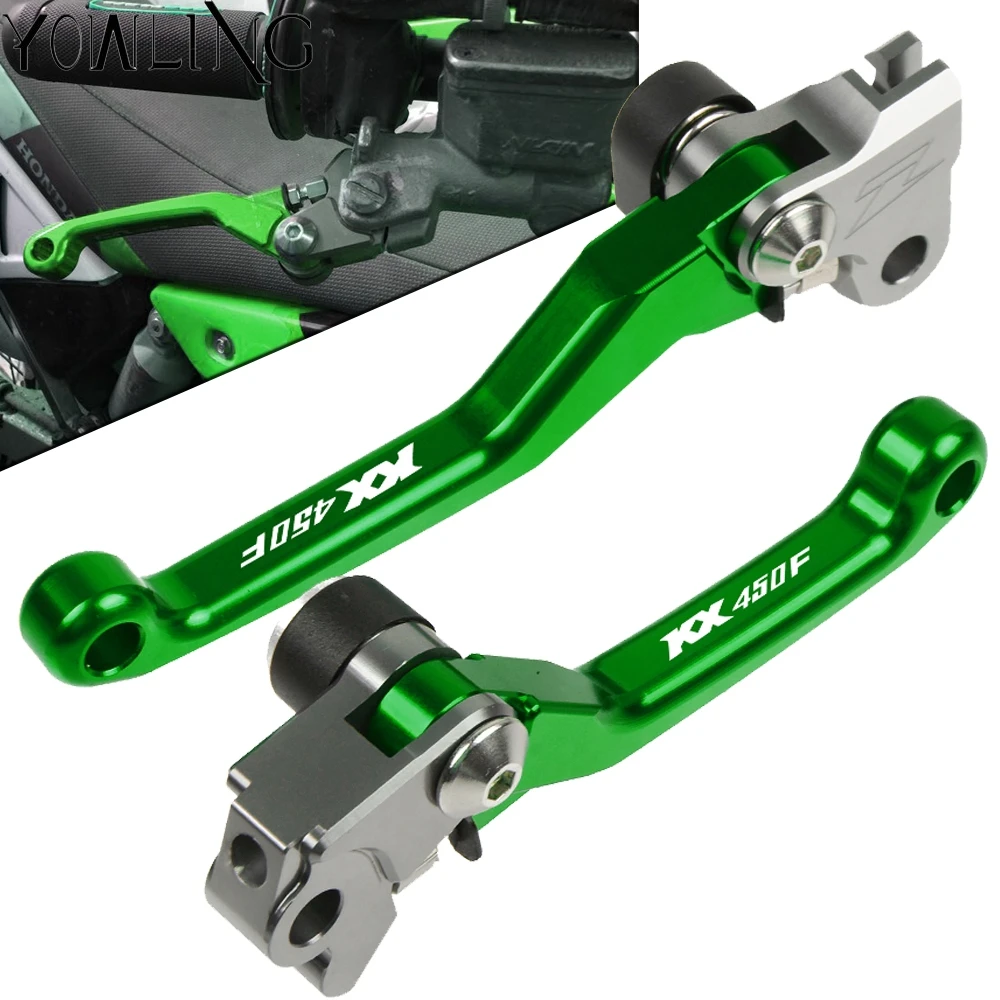 For Kawasaki KX450F KX 450F 2013 2014 2015 2016 2017 2018 2019 Motorbike CNC Dirt Bike handle Levers Folding Brake Clutch Lever |