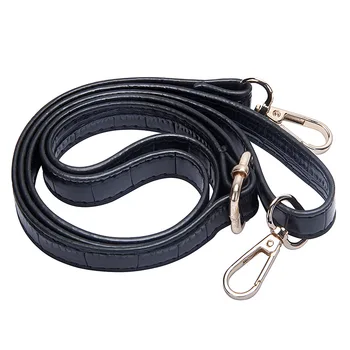

Crocodile Pattern Wide Strap Adjustable Belt Accessories Pu Leather Shoulder Strap for Bags Bag's Hardware
