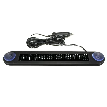 

12V LED Car Programmable Message Sign Moving Scrolling Display Board W/ remote White