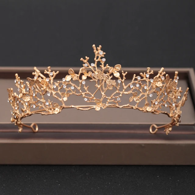 Wedding Crown Hair Jewelry Bridal Headpiece woman Baroque Rhinestones Crystal Tiaras Bride Party Crowns Wedding Hair Accessories Gold