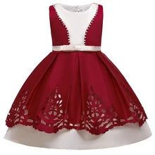 Г. Зимнее пышное платье кружевное бальное платье для девочек, детские платья для девочек, платье принцессы элегантные вечерние платья для девочек на свадьбу, L5083