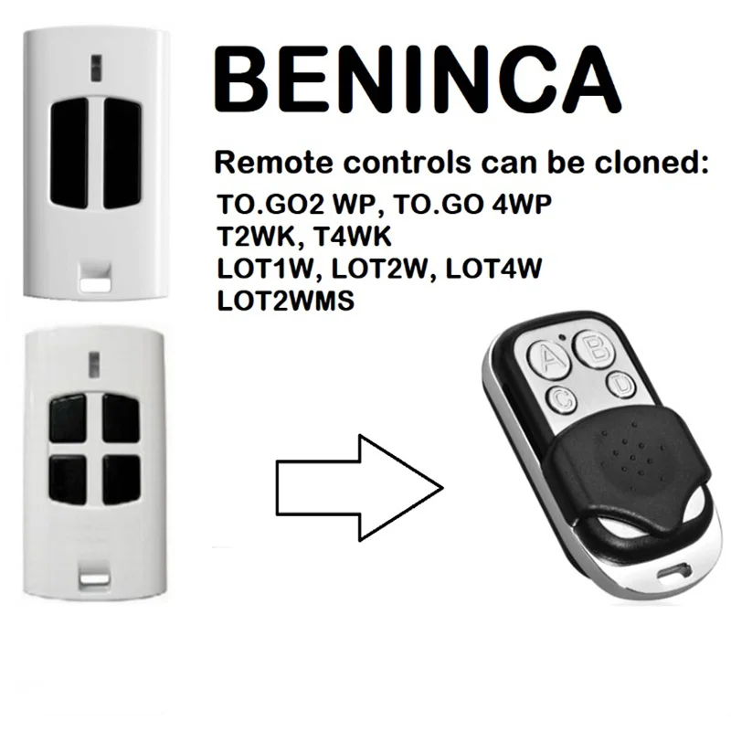 BENINCA TO. GO 4WK, TO. GO 2WP, TO. GO пульт дистанционного управления