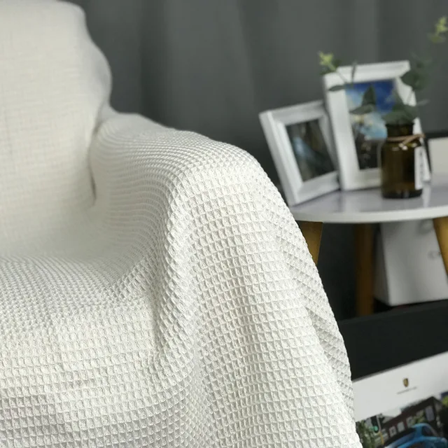Funda protectora de sofá de hilo de algodón, colcha, tapiz de pared informal, cubierta completa, antideslizante, manta de punto para sofá Funda protectora de sofá de hilo de algodón, colcha, tapiz de pared informal, cubierta completa, antideslizante, manta de punto para sofá