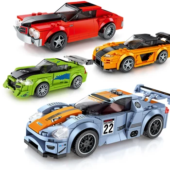 

Speed Champions Racing Car City Vehicles Super Racers Sports Technic Model Building Blocks Set Toys