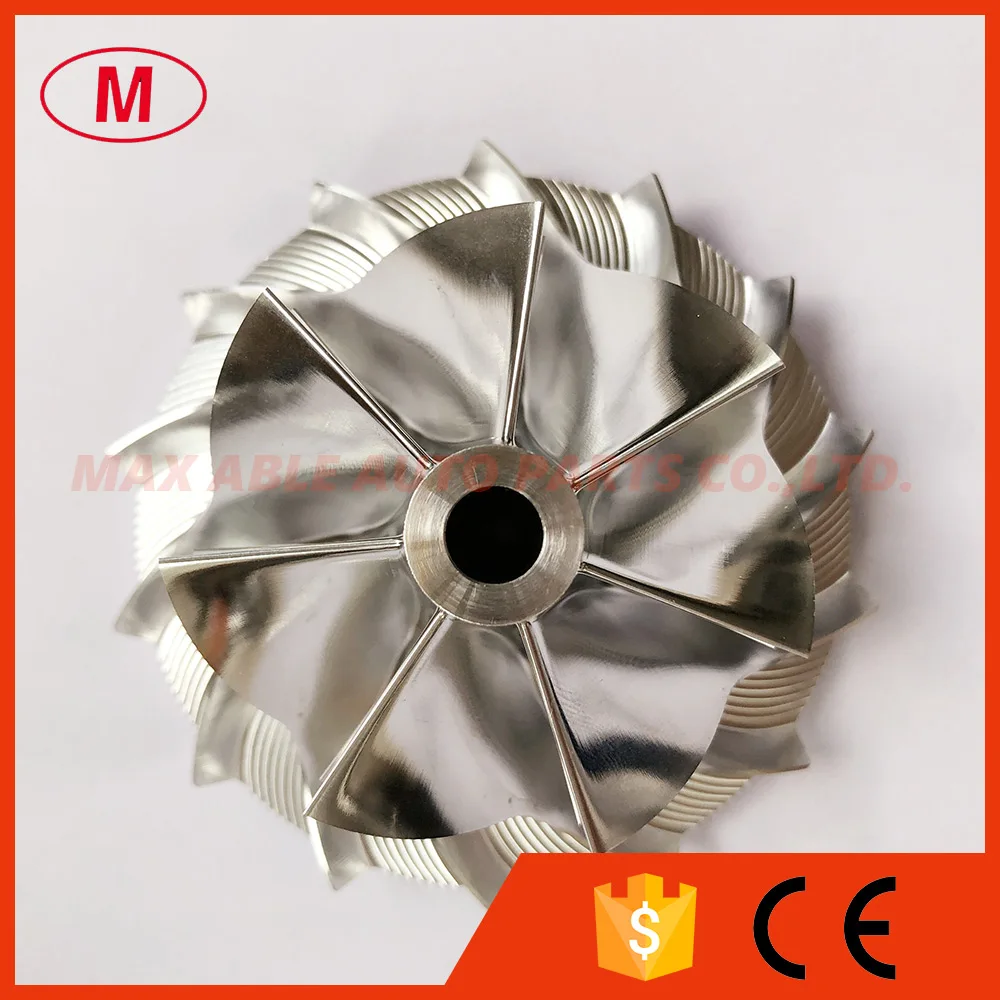 K26 50.33/71.00mm 7+7blades performance milling/aluminum 2618/billet compressor wheel for 5326-970-0000 M57D30TOP Twin turbo | Автомобили